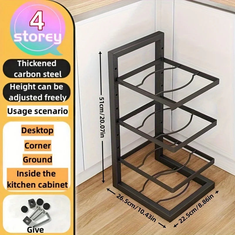 BuzHome™ adjustable Pot Rack Organizer