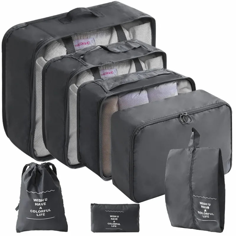 BuzHome 7-Pcs Travel Organizer Set