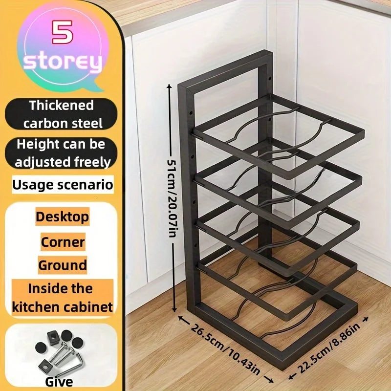 BuzHome™ adjustable Pot Rack Organizer