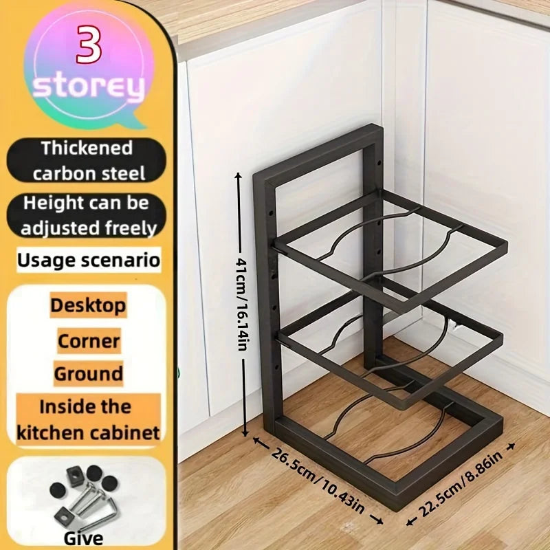 BuzHome™ adjustable Pot Rack Organizer