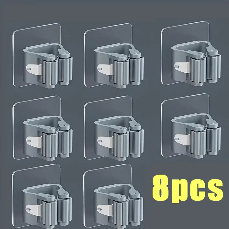 BuzHome™ Mop & Broom Holder - No Drill