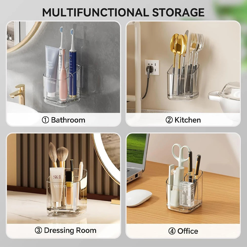 BuzHome™ No-Drill Toothbrush Holder