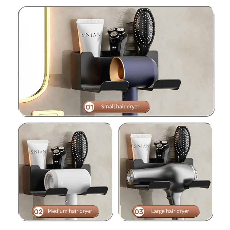 BuzHome™ Hair Dryer Holder - Wall Mounted