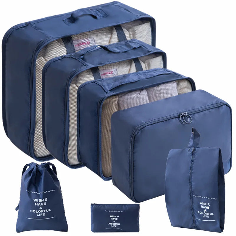 BuzHome 7-Pcs Travel Organizer Set