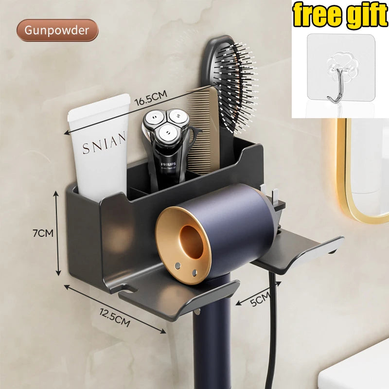 BuzHome™ Hair Dryer Holder - Wall Mounted