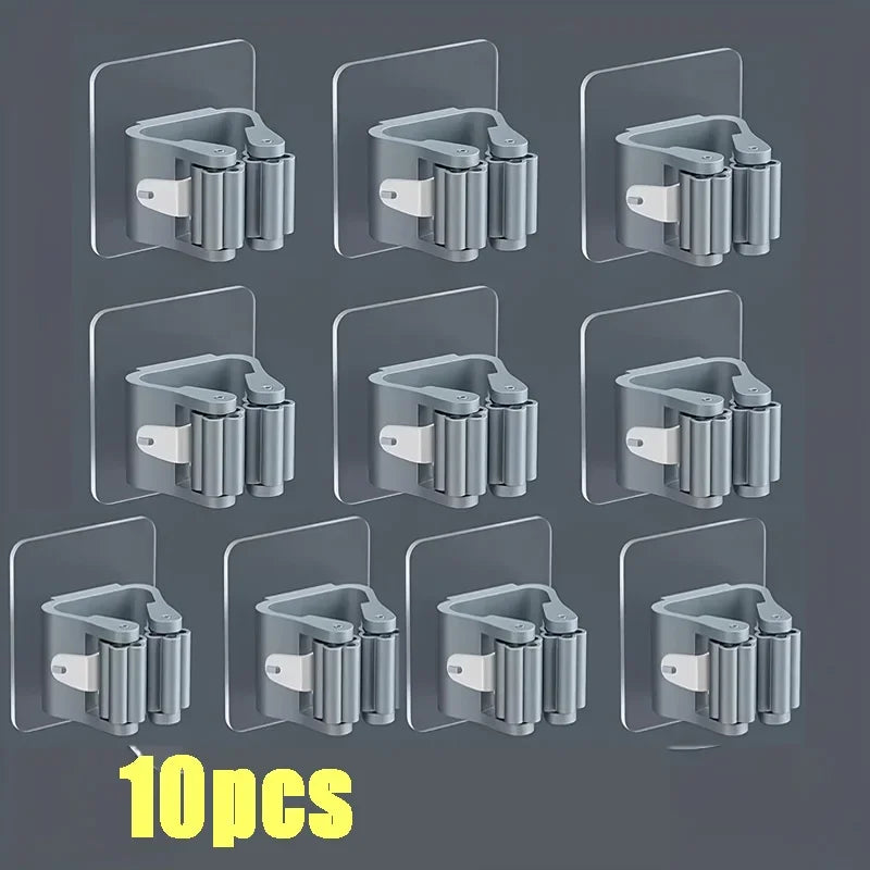 BuzHome™ Mop & Broom Holder - No Drill