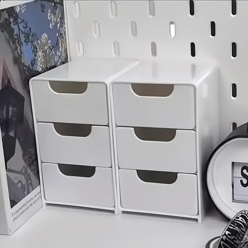 BuzHome 3-Tier Desk Organizer with Drawers