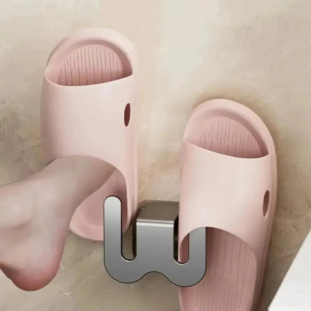 BuzWall™ No-Drill Bathroom Slipper Rack
