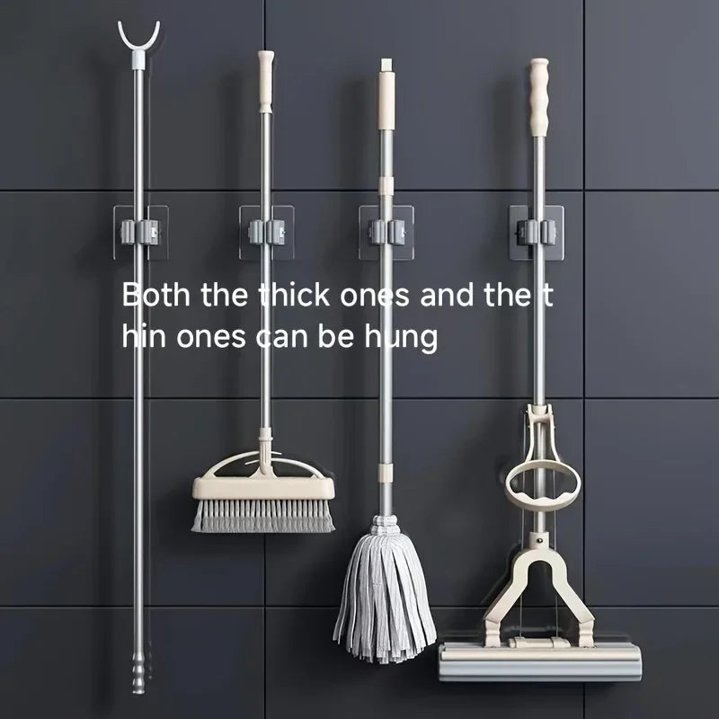 BuzHome™ Mop & Broom Holder - No Drill