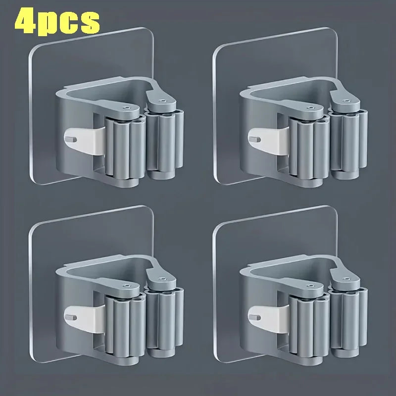 BuzHome™ Mop & Broom Holder - No Drill