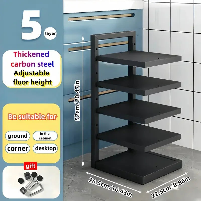 BuzHome™ adjustable Pot Rack Organizer