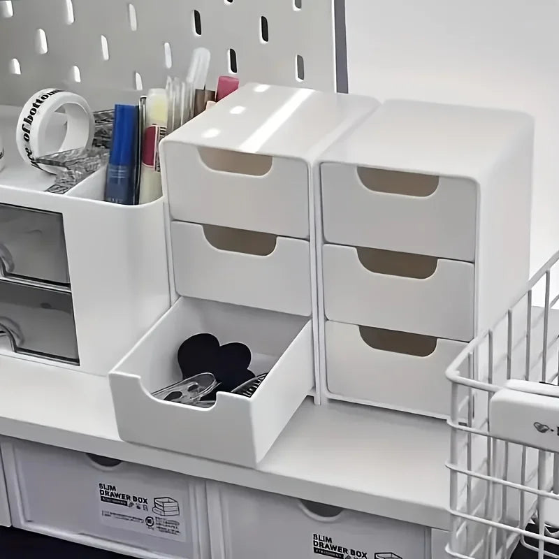BuzHome 3-Tier Desk Organizer with Drawers