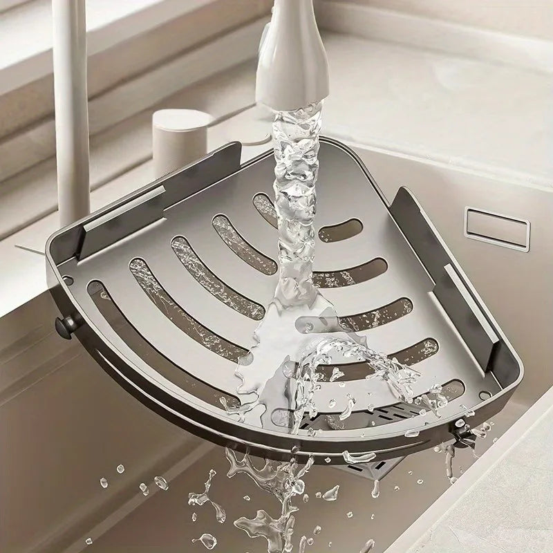 BuzCorner™ No-Drill Bathroom Corner Shelf