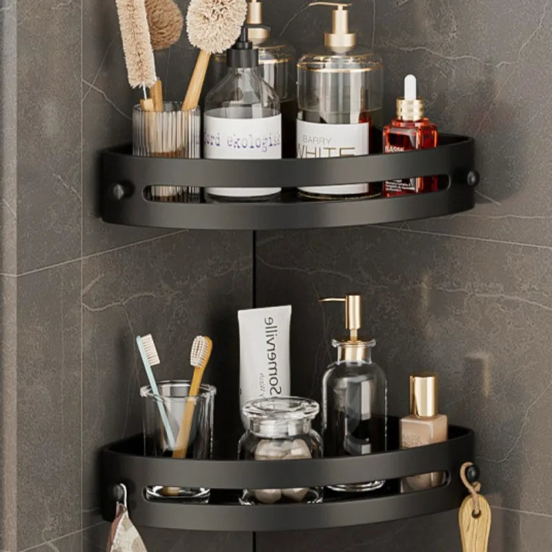 BuzCorner™ No-Drill Bathroom Corner Shelf