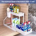 BuzHome™2-Tier Under Sink Organizer - Pull Out Storage