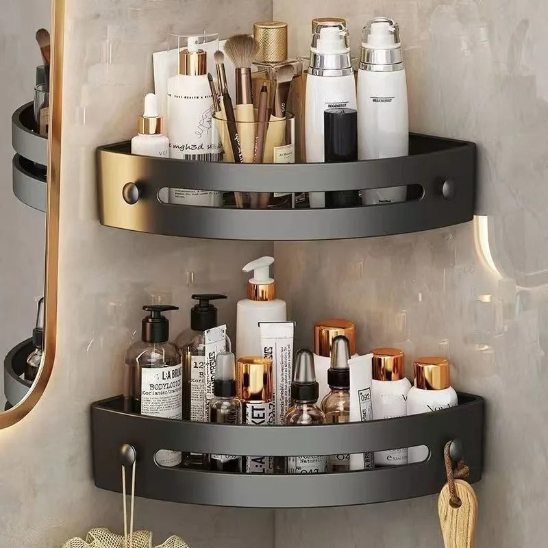 BuzCorner™ No-Drill Bathroom Corner Shelf
