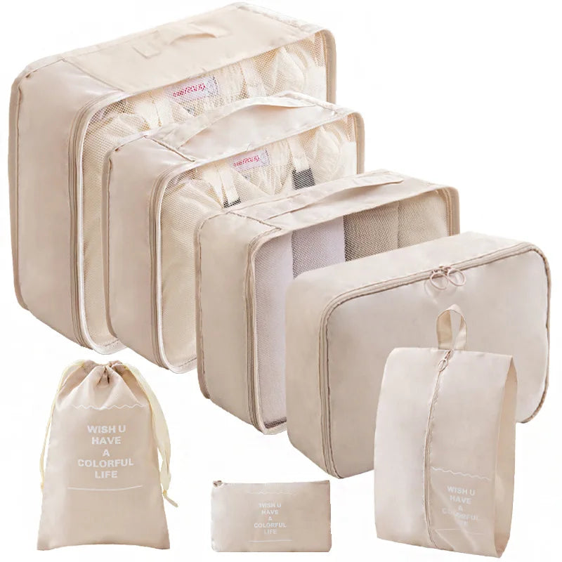 BuzHome 7-Pcs Travel Organizer Set