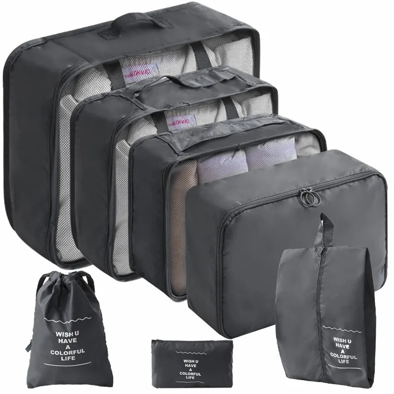 BuzHome 7-Pcs Travel Organizer Set