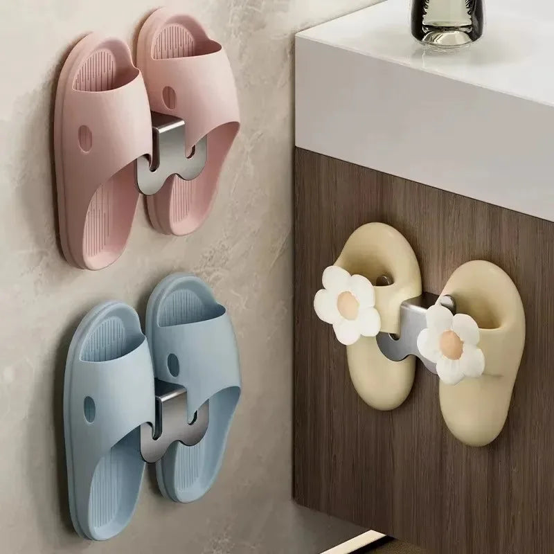 BuzWall™ No-Drill Bathroom Slipper Rack