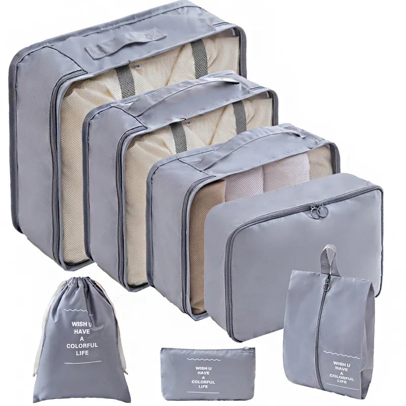 BuzHome 7-Pcs Travel Organizer Set