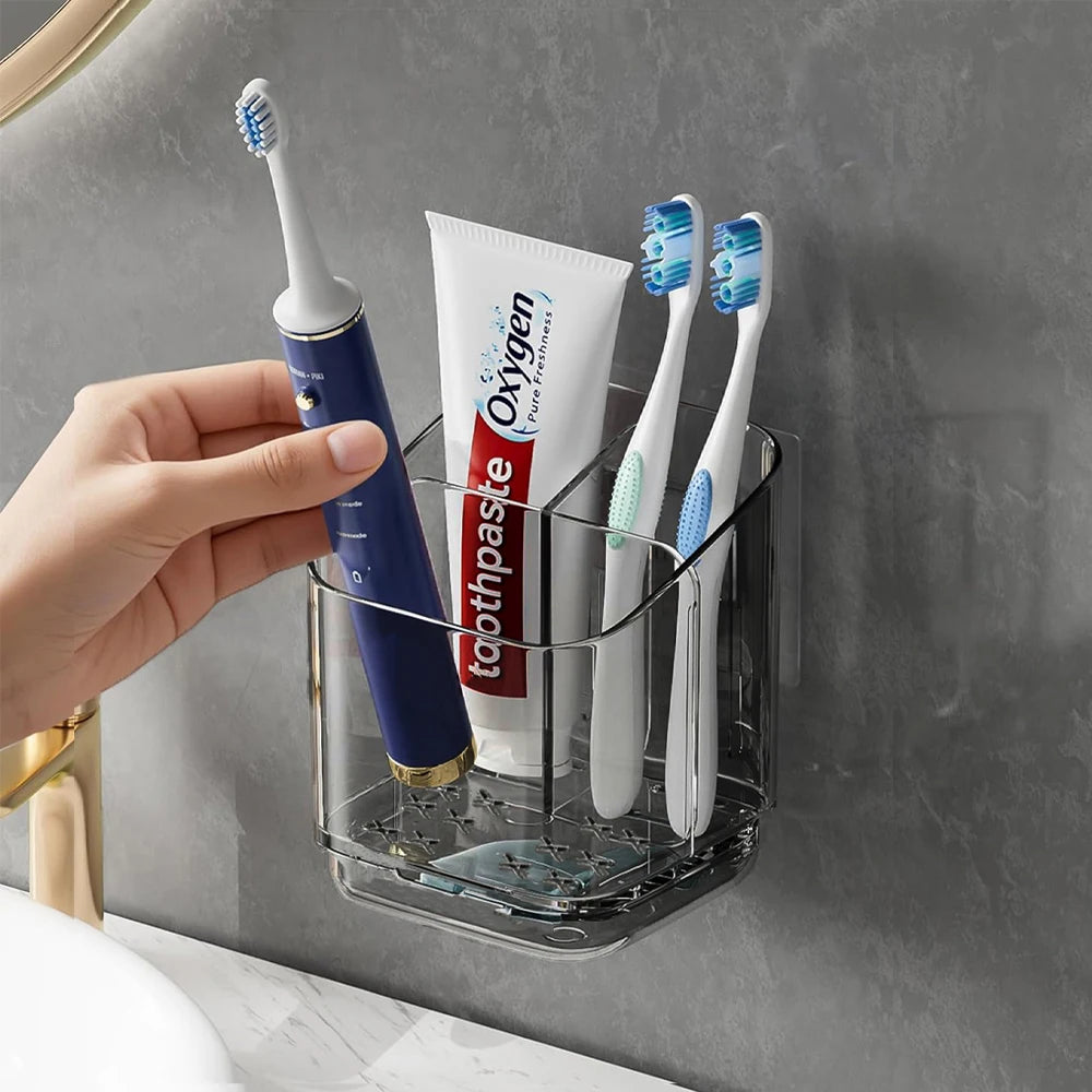 BuzHome™ No-Drill Toothbrush Holder
