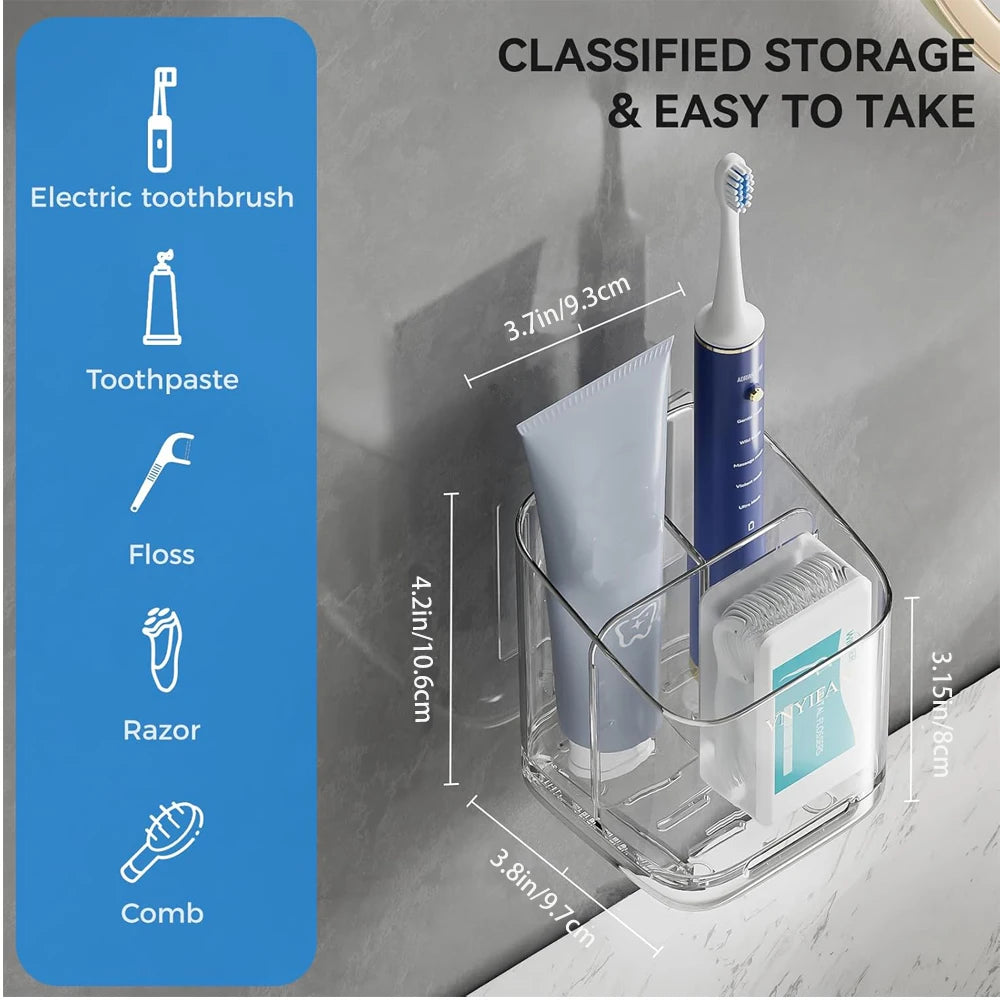 BuzHome™ No-Drill Toothbrush Holder