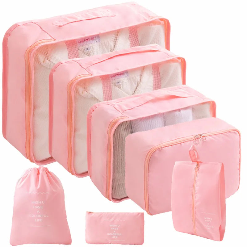 BuzHome 7-Pcs Travel Organizer Set